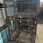 Item #2380: Steel Mesh Baskets 57" x 48" x 50" OA ht, (2x2 mesh).