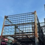 Item #2376: Steel Mesh Baskets 67" x 54" x 50" OA ht.