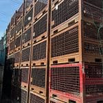 Item #2377: Steel Mesh Baskets 69" x 54" x 38" OA ht.