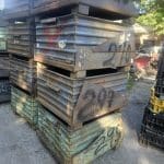 Item #2412: Steel Optional Corrugated Drop Bottom Bins 33" x 36" x 24" OA ht, (18" inside ht).