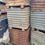Item #2415: Steel Corrugated Bins 31" x 42" x 32" OA ht, (26" inside ht).
