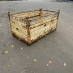 Item #2403: Steel Corrugated Bins 74" x 44" x 46" OA ht.