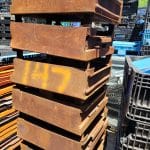 Item #2400: Steel Drop Bottom Bins 26" x 29" x 13" OA ht, (7" inside ht).