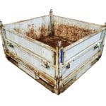 Item #2431: Steel Bins 48" x 45" x 27" OA ht, 2 gates, 1 on each side.