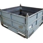 Item #2430: Steel Bins 48" x 45" x 27" OA ht, 4 gates.