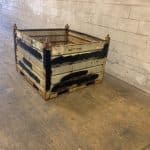 Item #2434: Steel Bins 45" x 48" x 34" OA ht, 2 gates, Roll over ability.