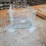 Item #2451: Steel KD Mesh Baskets 32" x 40" x 34" OA ht, (28" inside ht).