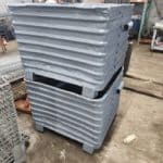 Item #2453: Steel Corrugated Bins 36" x 36" x 29" OA ht, (24" inside ht).