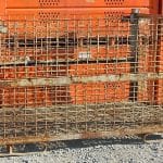 Item #2444: Steel Mesh Baskets 54" x 84.5" x 49.25" OA ht, (2x4 Mesh)