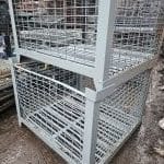 Item #2450: Steel Rigid Mesh Baskets 40" x 48" x 36" OA ht, (30" inside ht).