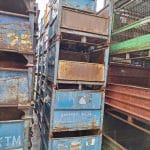 Item #2467: Steel Solid Bins 34" x 30" x 29" OA ht.