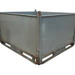 Item #2476: Steel Bins 60" x 52" x 36" OA ht 27" inside ht, no gate.