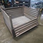 IItem #2472: Steel Corr. Collapsible Bins 45" x 48" x 33" OA ht, (24" inside ht).