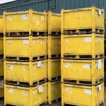 Item #2481: Steel Rigid Bins 32" x 32" x 25" OA ht.