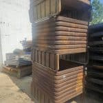 Item #2494: Steel Corrugated Bins 36" x 41" x 34" OA ht, (24" Inside ht).