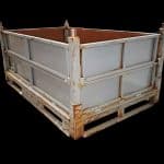 Item #2511: Steel Bins 63" x 38.5" x 30" OA ht 4 doors.