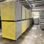 Item #2506: Steel Corrugated Bins 42" x 46" x 50" OA ht, (44" inside ht).