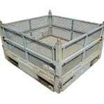 Item #2515: Steel Perforated Bins 45" x 48" x 28" OA ht 4 doors.