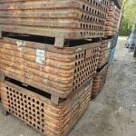 Item #2519: Steel Corrugated Bins 40" x 48" x 25" OA ht, (20" inside ht).