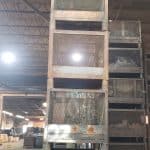 Item #2525: Steel Baskets 37" x 29" x 35" OA ht, (25" inside ht).