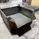 Item #2554: Steel Front End Hopper Bins 31" x 31" x 17" OA ht, (12" inside ht).