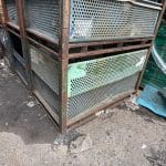 Item #2570: Steel Perforated Bins 60" x 36" x 36" OA ht.
