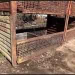 Item #2571: Steel Mesh Baskets 108" x 44" x 57" OA ht.